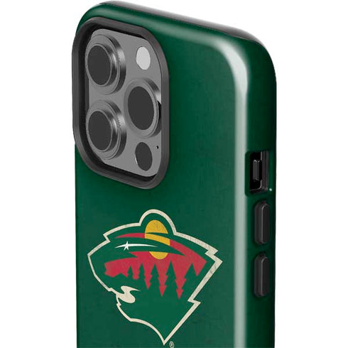 NHL Minnesota Wild Distressed iPhone 15 Pro Impact Case