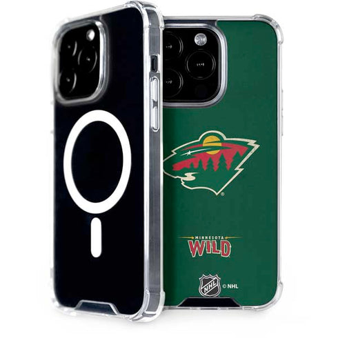 NHL Minnesota Wild Distressed iPhone 15 Pro MagSafe Case