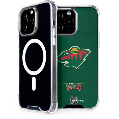 NHL Minnesota Wild Distressed iPhone 15 Pro Max MagSafe Case