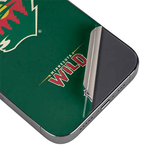 NHL Minnesota Wild Distressed iPhone 14 Pro Max Skin