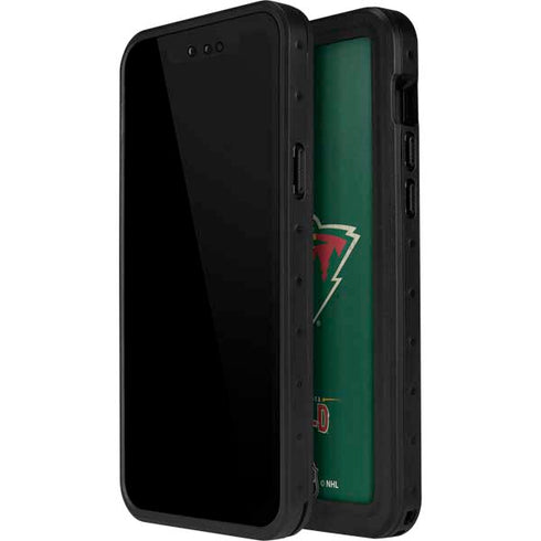 NHL Minnesota Wild Distressed iPhone 14 Pro Max Waterproof Case