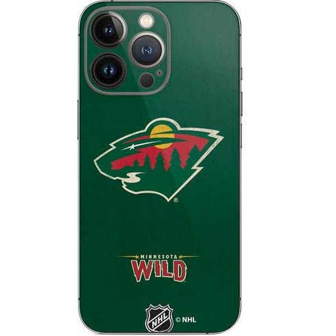 NHL Minnesota Wild Distressed iPhone 14 Pro Skin