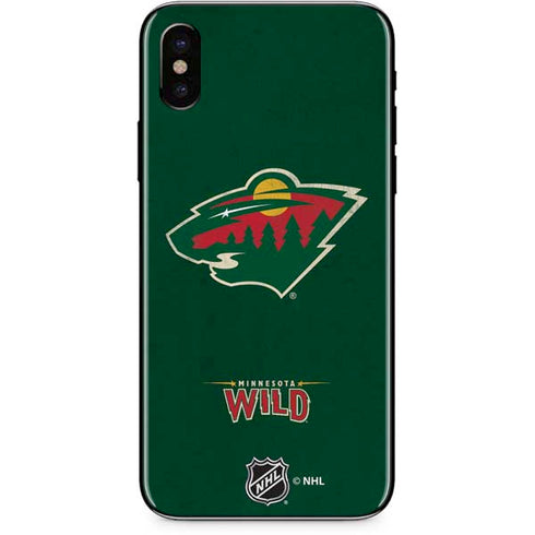 NHL Minnesota Wild Distressed iPhone X Skin