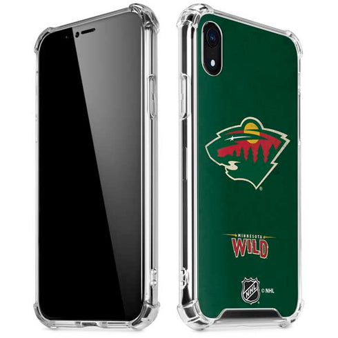 NHL Minnesota Wild Distressed iPhone XR Clear Case