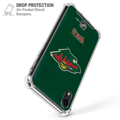 NHL Minnesota Wild Distressed iPhone XR Clear Case