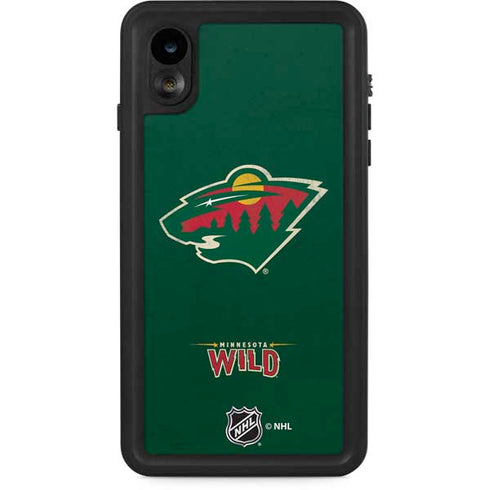 NHL Minnesota Wild Distressed iPhone XR Waterproof Case