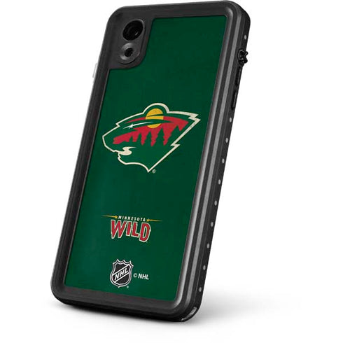 NHL Minnesota Wild Distressed iPhone XR Waterproof Case