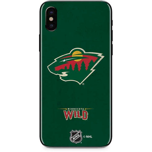 NHL Minnesota Wild Distressed iPhone XS Skin