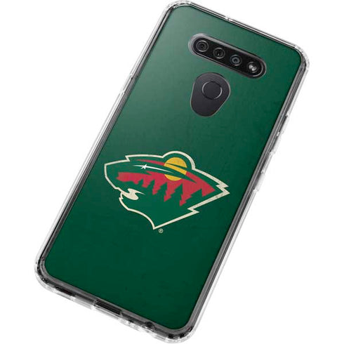 NHL Minnesota Wild Distressed LG K51/Q51 Clear Case
