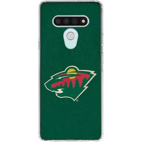 NHL Minnesota Wild Distressed LG Stylo 6 Clear Case