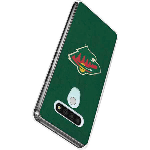 NHL Minnesota Wild Distressed LG Stylo 6 Clear Case