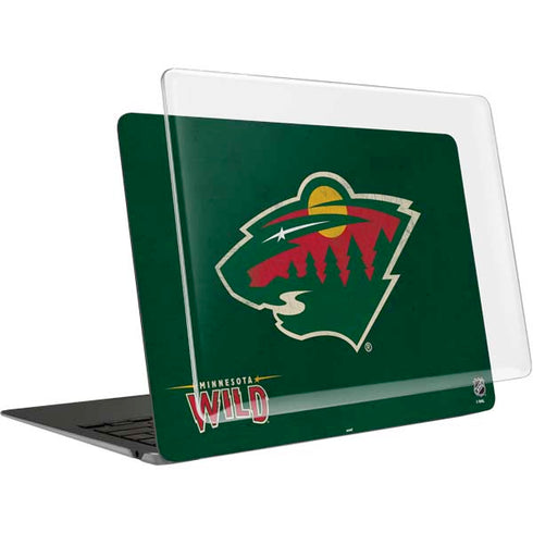 NHL Minnesota Wild Distressed MacBook Air 13in (2020) Case plus Skin