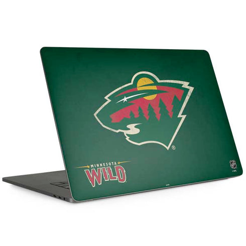 NHL Minnesota Wild Distressed Apple MacBook Pro 15-inch Skin