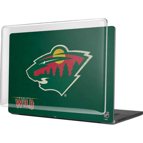 NHL Minnesota Wild Distressed MacBook Pro 16in (2021-25) Case plus Skin