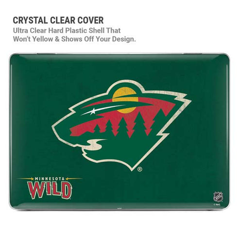 NHL Minnesota Wild Distressed MacBook Pro 16in (2021-25) Case plus Skin