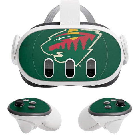 NHL Minnesota Wild Distressed Meta Quest 3 Skin