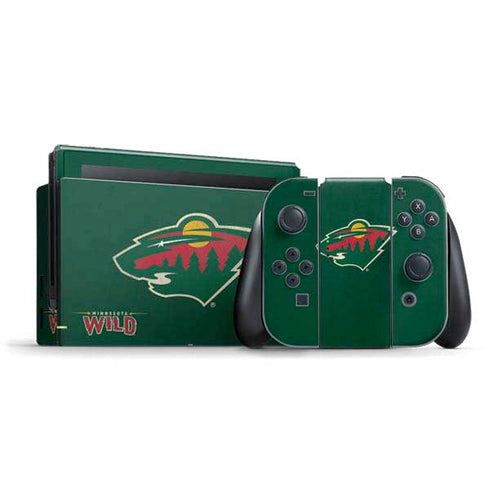 NHL Minnesota Wild Distressed Nintendo Switch Bundle Skin