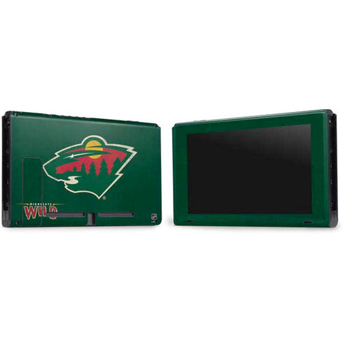 NHL Minnesota Wild Distressed Nintendo Switch Bundle Skin