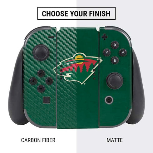 NHL Minnesota Wild Distressed Nintendo Switch Bundle Skin