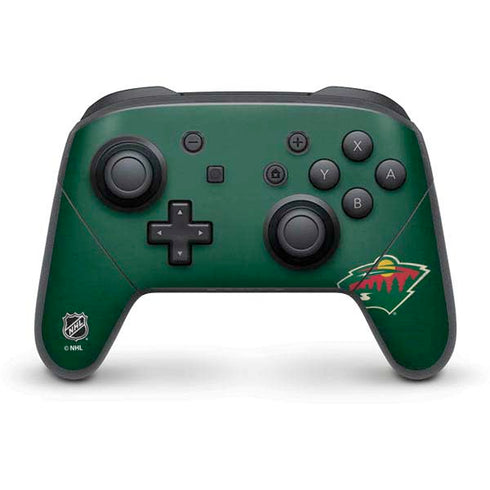 NHL Minnesota Wild Distressed Nintendo Switch Pro Controller Skin