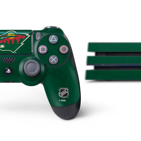 NHL Minnesota Wild Distressed PS4 Pro Bundle Skin