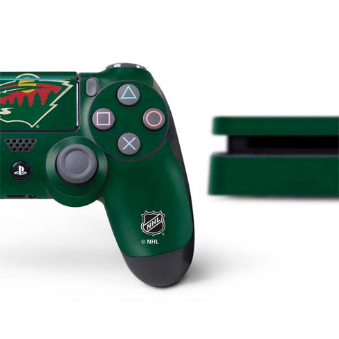 NHL Minnesota Wild Distressed PS4 Slim Bundle Skin