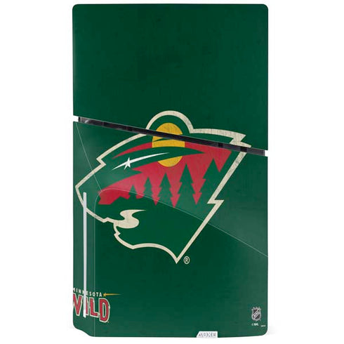 NHL Minnesota Wild Distressed PS5 Slim Disk Bundle Skin