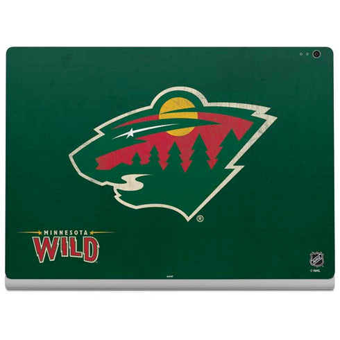 NHL Minnesota Wild Distressed Surface Book 2 15in Skin