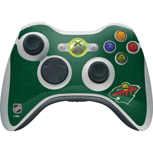 NHL Minnesota Wild Distressed Xbox 360 Wireless Controller Skin
