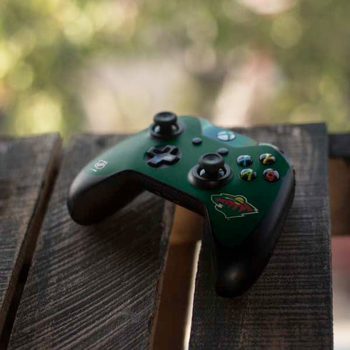 NHL Minnesota Wild Distressed Xbox One Controller Skin