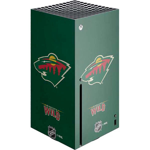 NHL Minnesota Wild Distressed Xbox Series X Console Skin