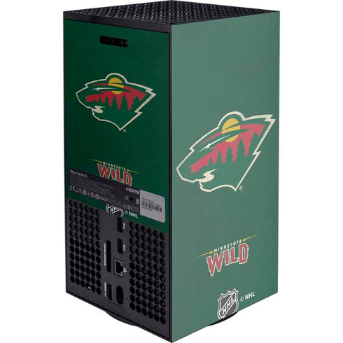 NHL Minnesota Wild Distressed Xbox Series X Console Skin