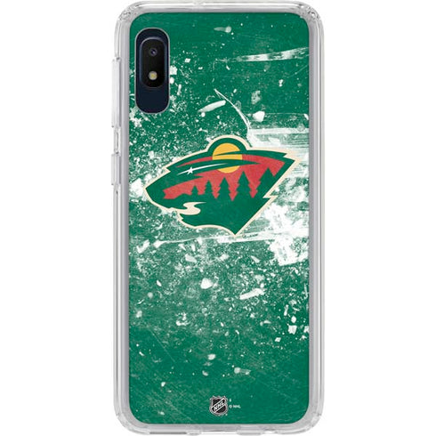 NHL Minnesota Wild Frozen Galaxy A10e Clear Case
