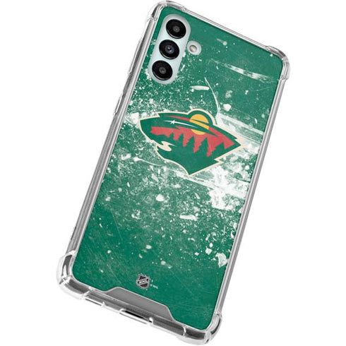 NHL Minnesota Wild Frozen Galaxy A13 5G Clear Case