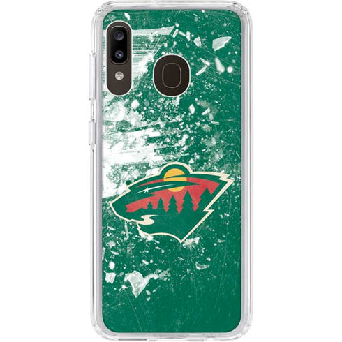 NHL Minnesota Wild Frozen Galaxy A20 Clear Case