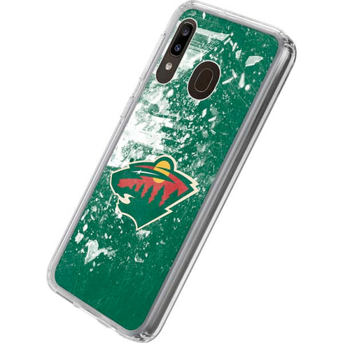 NHL Minnesota Wild Frozen Galaxy A20 Clear Case