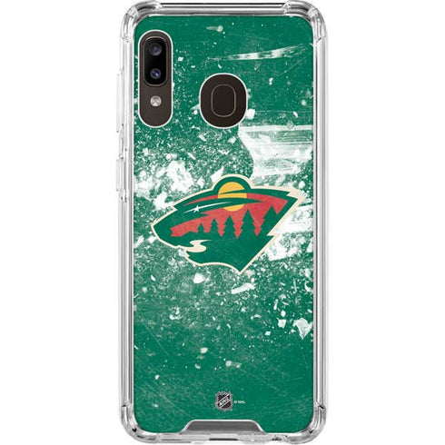 NHL Minnesota Wild Frozen Galaxy A30 Clear Case