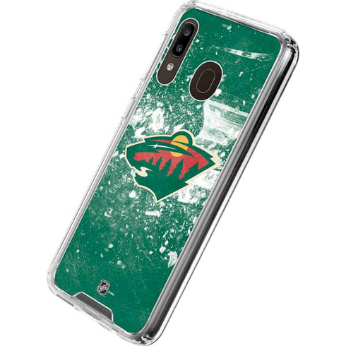 NHL Minnesota Wild Frozen Galaxy A30 Clear Case