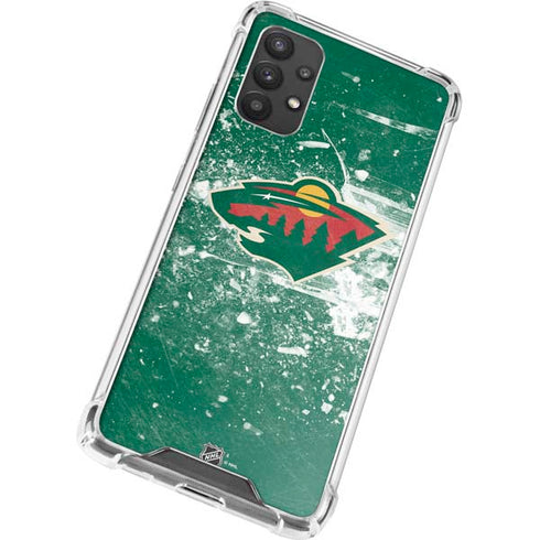 NHL Minnesota Wild Frozen Galaxy A32 5G Clear Case