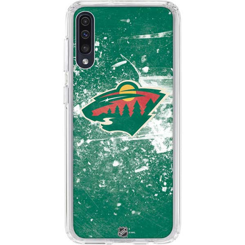 NHL Minnesota Wild Frozen Galaxy A50 Clear Case