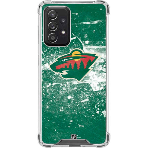 NHL Minnesota Wild Frozen Galaxy A52 5G Clear Case