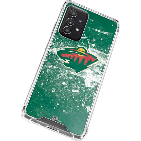 NHL Minnesota Wild Frozen Galaxy A52 5G Clear Case