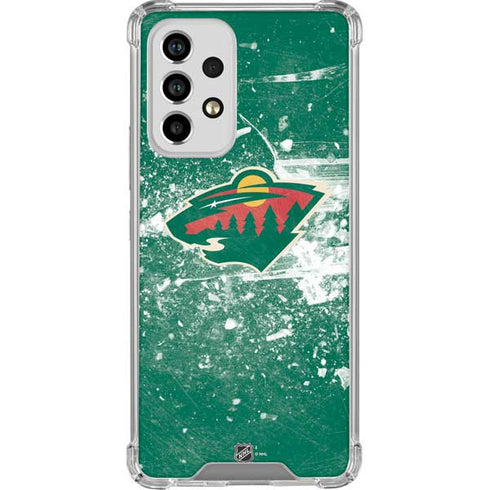 NHL Minnesota Wild Frozen Galaxy A53 5G Clear Case