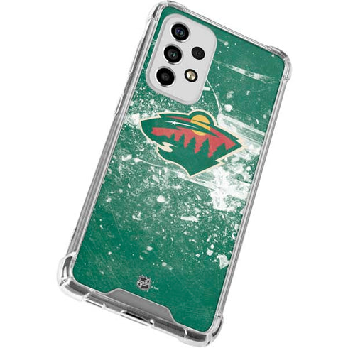 NHL Minnesota Wild Frozen Galaxy A53 5G Clear Case