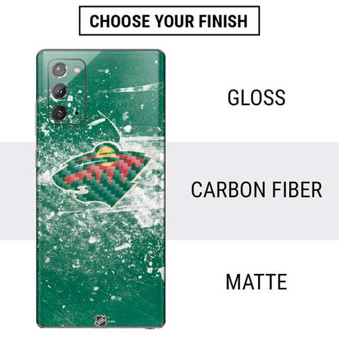NHL Minnesota Wild Frozen Galaxy Note20 5G Skin