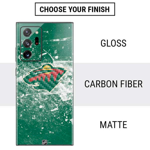 NHL Minnesota Wild Frozen Galaxy Note20 Ultra 5G Skin