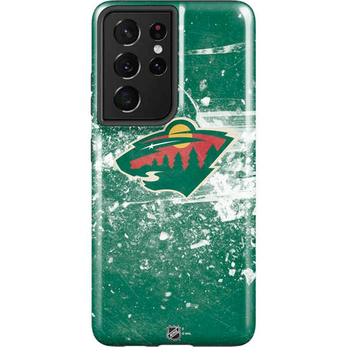 NHL Minnesota Wild Frozen Galaxy S21 Ultra 5G Pro Case