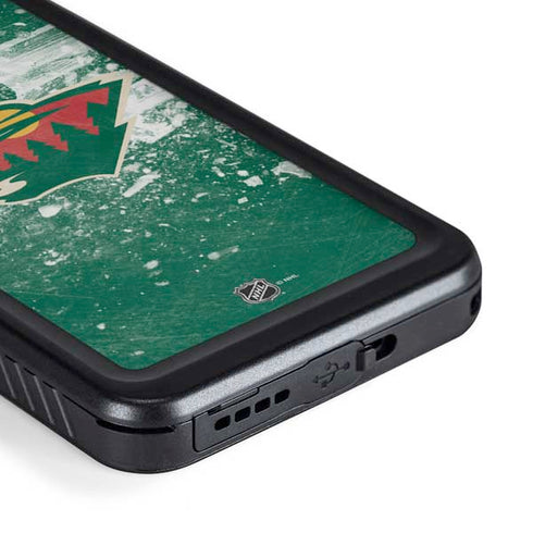 NHL Minnesota Wild Frozen Galaxy S23 Plus Waterproof Case