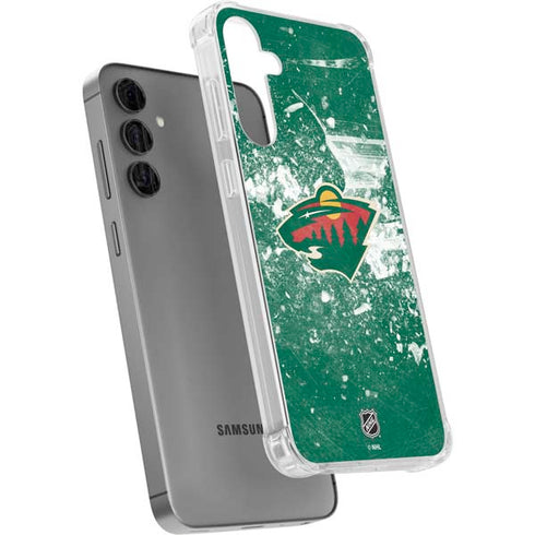 NHL Minnesota Wild Frozen Galaxy S24 Plus Clear Case