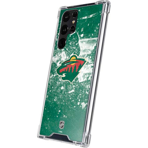NHL Minnesota Wild Frozen Galaxy S24 Ultra Clear Case